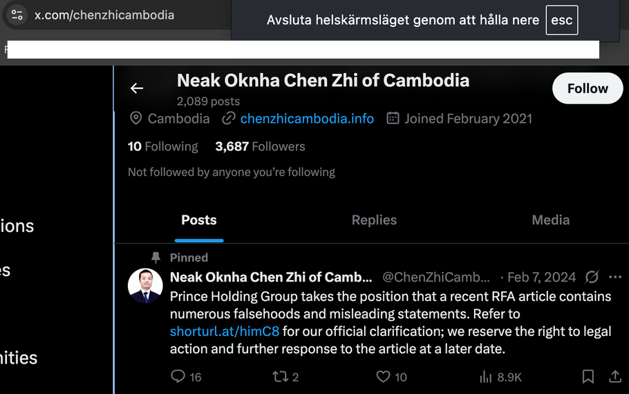 Prince Groups latest rebuttal published in full